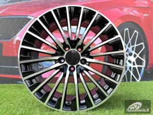 Ratlankis R19x9.5  5X112  ET  45  66.6  FBX132  Black Polished (MB)  For MER  (Z5)  (HYBRID FORGED Rear+Front)