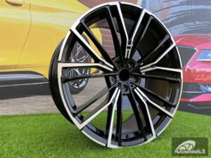 Ratlankis R18x8  5X112  ET  30  66.6  B5964  (FBX252)  Black Polished (MB)  For BMW  (Z5)  (HYBRID FORGED)