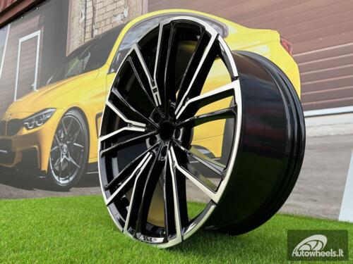 Ratlankis R18x8  5X112  ET  30  66.6  B5964  (FBX252)  Black Polished (MB)  For BMW  (Z5)  (HYBRID FORGED)