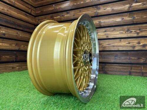 Ratlankis R14x6.5  4X100  ET  35  73.1  BY479  (BK5616)  Gold+Polished (YP)  For RACIN  (R)  (BBS Style)