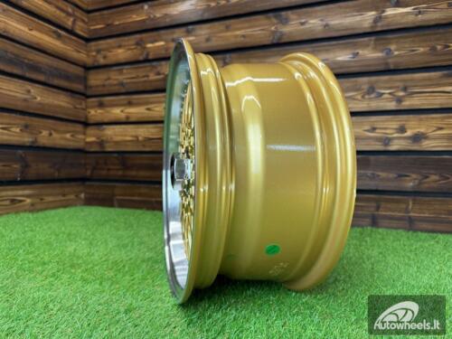 Ratlankis R14x6.5  4X100  ET  35  73.1  BY479  (BK5616)  Gold+Polished (YP)  For RACIN  (R+L1)  (BBS Style)