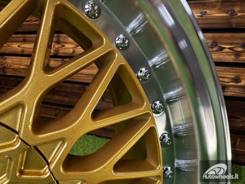 Ratlankis R14x6.5  4X100  ET  35  73.1  BY479  (BK5616)  Gold+Polished (YP)  For RACIN  (R+L1)  (BBS Style)