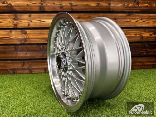 Ratlankis R15x7  4X100  ET  35  73.1  BY479  (BK5616)  Silver+Polished Lip (SP)  For RACIN  (P+Z7+R)  (BBS Style)