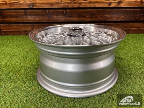 Ratlankis R15x7  4X100  ET  35  73.1  BY479  (BK5616)  Silver+Polished Lip (SP)  For RACIN  (P+Z7+R)  (BBS Style)