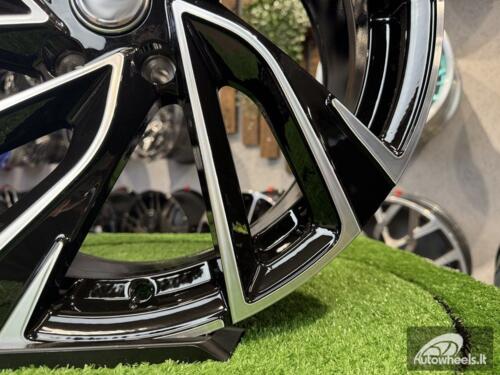 Ratlankis R17x7  5X100  ET  45  57.1  B5772  (FBX260)  Black Polished (MB)  For VW  (K8)  (HYBRID FORGED)