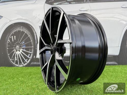 Ratlankis R18x7.5  5X112  ET  51  57.1  B5801  (FBX256)  Black Polished (MB)  For VW  (Z6)  (HYBRID FORGED)