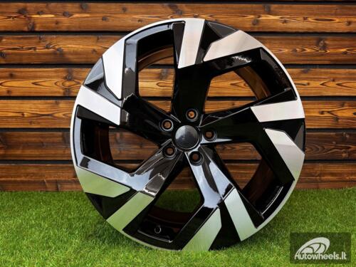 Ratlankis R19x8  5X112  ET  40  57.1  FBX230  Black Polished (MB)  For SKODA  (K8)  (HYBRID FORGED)