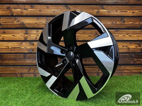 Ratlankis R19x8  5X112  ET  40  57.1  FBX230  Black Polished (MB)  For SKODA  (K8)  (HYBRID FORGED)