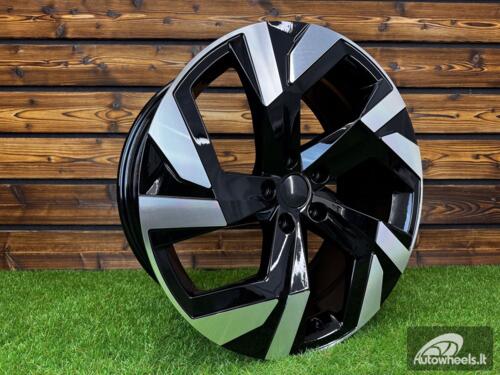 Ratlankis R19x8  5X112  ET  40  57.1  FBX230  Black Polished (MB)  For SKODA  (K8)  (HYBRID FORGED)