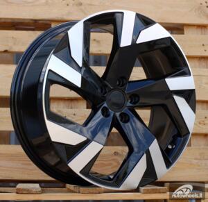 Ratlankis R19x8  5X112  ET  40  57.1  FBX230  Black Polished (MB)  For SKODA  (K8)  (HYBRID FORGED)