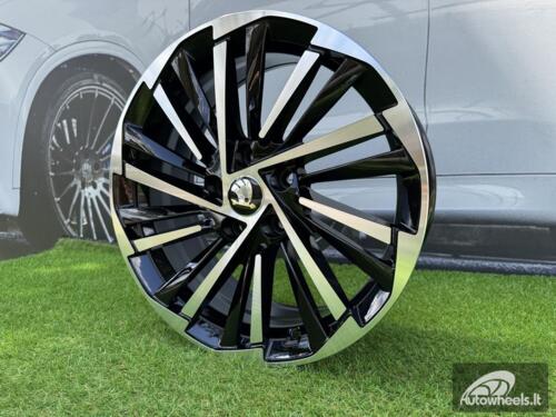 Ratlankis R17x7  5X112  ET  40  57.1  FBX261  Black Polished (MB)  For SKODA  (K8)  (HYBRID FORGED)