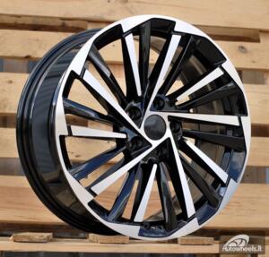 Ratlankis R17x7  5X112  ET  40  57.1  FBX261  Black Polished (MB)  For SKODA  (K8)  (HYBRID FORGED)
