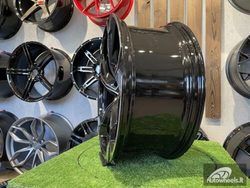 Ratlankis R19x8.5  5X112  ET  34  66.5  Y1201  (IN5633)  Black Polished (MB)  For AUD  (K8)