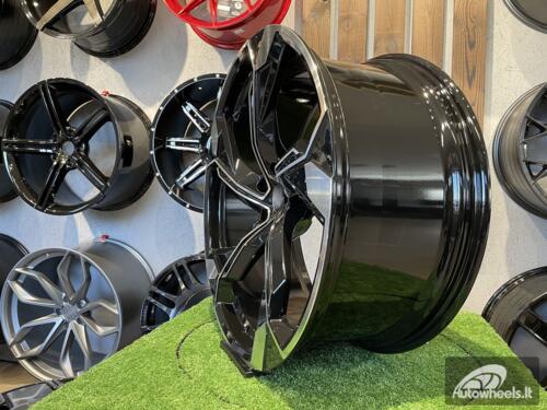 Ratlankis R20x9  5X112  ET  38  66.5  Y1201  (FBX150)  Black Polished (MB)  For AUD  (K8)  (HYBRID FORGED)