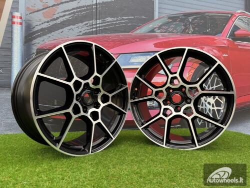 Ratlankis OEM Speedline Aston Martin DBX MY87 22X10 5X128 ET56 75.1 Black with Diamond Cut