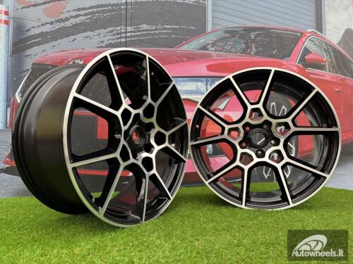 Ratlankis OEM Speedline Aston Martin DBX MY87 22X11.5 5X128 ET56 75.1 Black with Diamond Cut