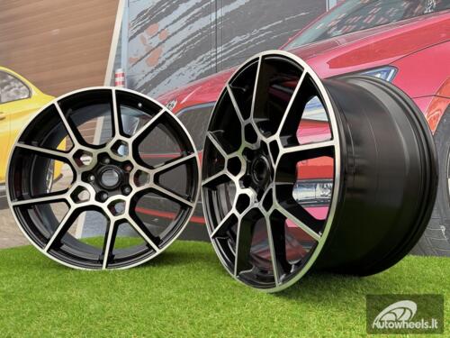 Ratlankis OEM Speedline Aston Martin DBX MY87 22X11.5 5X128 ET56 75.1 Black with Diamond Cut