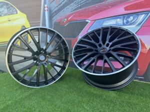 Ratlankis OEM Aston Martin DBX 707 23X11.5 5X128 ET48 75.1 Black with Diamond Cut Lip