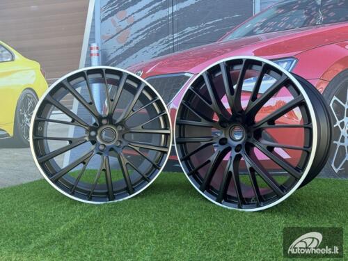 Ratlankis OEM Aston Martin DBX 707 23X11.5 5X128 ET48 75.1 Black with Diamond Cut Lip