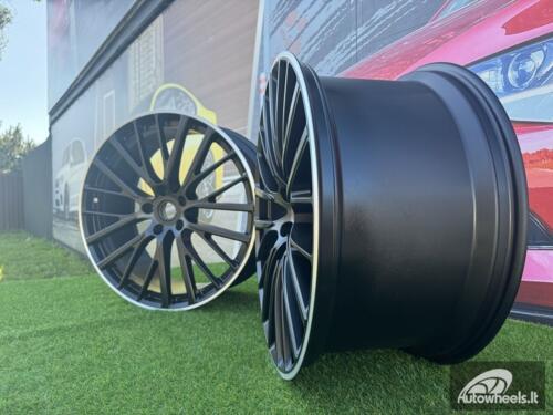 Ratlankis OEM Aston Martin DBX 707 23X11.5 5X128 ET48 75.1 Black with Diamond Cut Lip