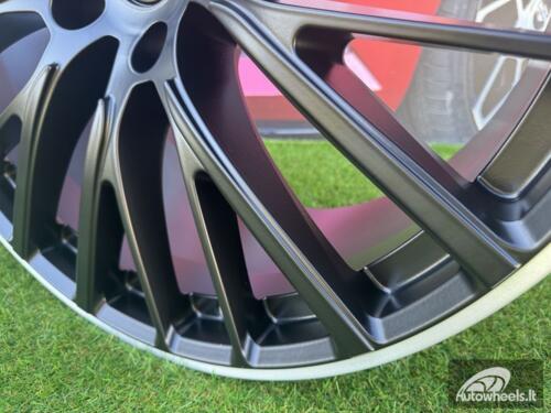 Ratlankis OEM Aston Martin DBX 707 23X11.5 5X128 ET48 75.1 Black with Diamond Cut Lip