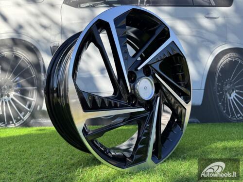 Ratlankis R17x7  5X114.3  ET  43.5  67.1  A5895  Black Polished (MB)  For HYUND  (P)