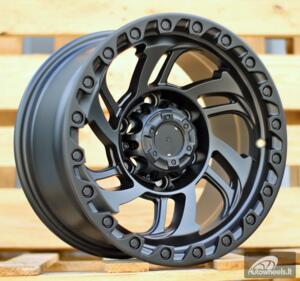 Ratlankis R15x8  6X139.7  ET  0  110.1  A6278  Black Half Matt (BLHM)  For 4X4  (P)