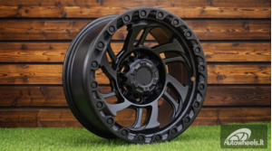 Ratlankis R15x8  6X139.7  ET  0  110.1  A6278  Black Half Matt (BLHM)  For 4X4  (P)