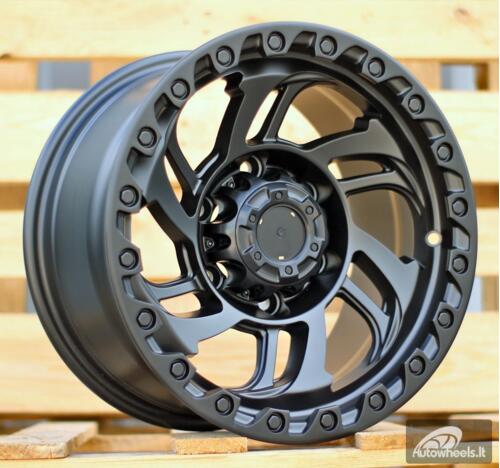 Ratlankis R15x8  6X139.7  ET  0  110.1  A6278  Black Half Matt (BLHM)  For 4X4  (P)
