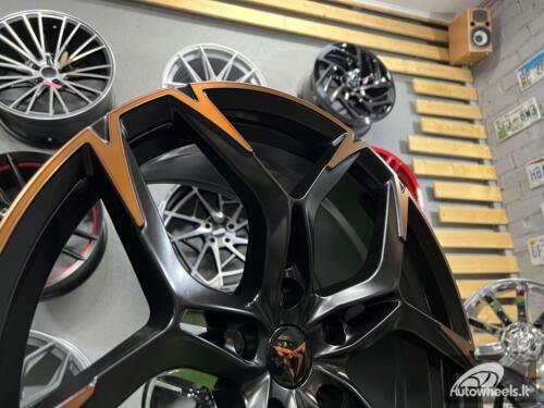 Ratlankis R19x8.5  5X112  ET  40  57.1  I5572  (FBX220)  Black Polished Half Matt Cooper (MBHMC)  For CUPRA  (K8+P2)  (HYBRID FORGED)