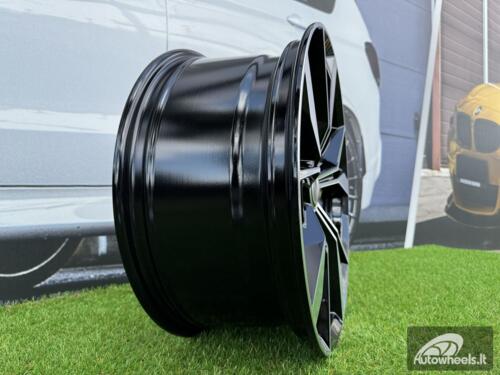 Ratlankis R20x8  5X112  ET  41  57.1  B5808  (IN5595)  Black Polished (MB)  For VW  (K8+P1)