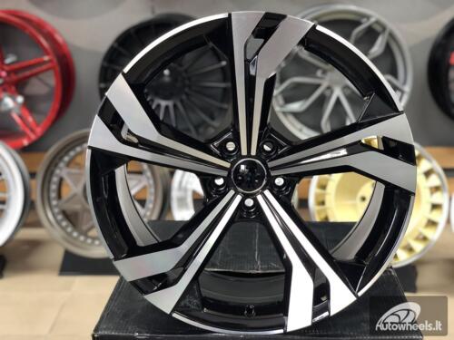 Ratlankis R20x8.5  5X112  ET  38  66.5  B5873  (IN5564)  Black Polished (MB)  For AUD  (P1)