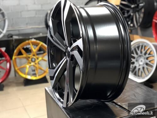Ratlankis R20x8.5  5X112  ET  38  66.5  B5873  (IN5564)  Black Polished (MB)  For AUD  (P1)
