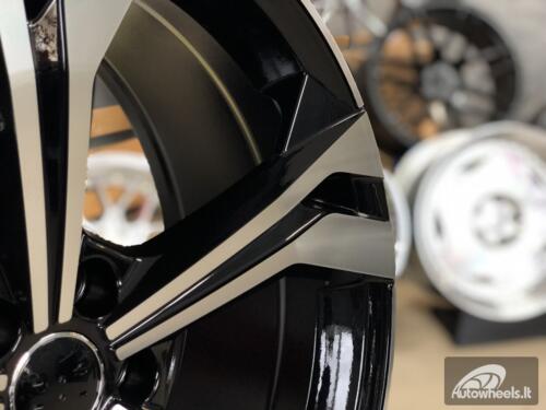 Ratlankis R20x8.5  5X112  ET  38  66.5  B5873  (IN5564)  Black Polished (MB)  For AUD  (P1)