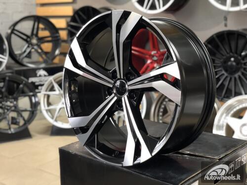 Ratlankis R20x8.5  5X112  ET  38  66.5  B5873  (IN5564)  Black Polished (MB)  For AUD  (P1)