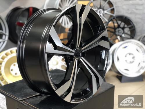 Ratlankis R20x8.5  5X112  ET  38  66.5  B5873  (IN5564)  Black Polished (MB)  For AUD  (P1)