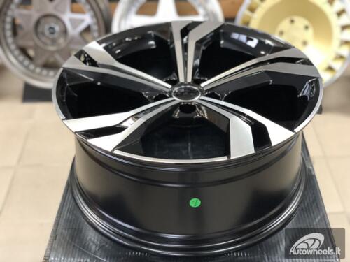 Ratlankis R20x8.5  5X112  ET  38  66.5  B5873  (IN5564)  Black Polished (MB)  For AUD  (P1)