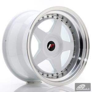 JR Wheels JR6 17x10 ET20 BLANK White w/Machined Lip