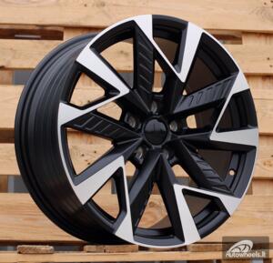 Ratlankis R19x8  5X112  ET  40  57.1  YF0443  Black Polished Half Matt (MBHM)  For CUPRA  (P1)  (HYBRID FORGED)