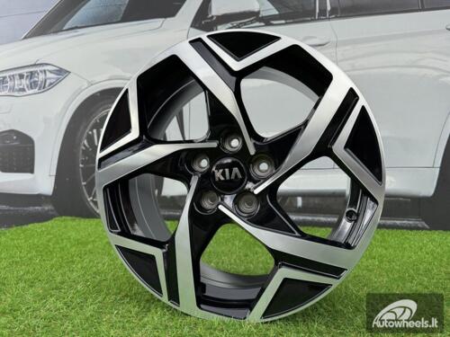 Ratlankis R18x7.5  5X114.3  ET  51  67.1  YF5700  Black Polished (MB)  For KIA  (P1)  (HYBRID FORGED New Model)