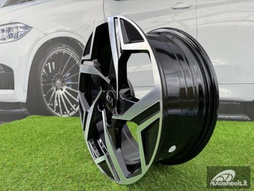 Ratlankis R18x7.5  5X114.3  ET  51  67.1  YF5700  Black Polished (MB)  For KIA  (P1)  (HYBRID FORGED New Model)
