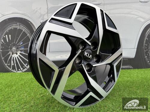 Ratlankis R18x7.5  5X114.3  ET  51  67.1  YF5700  Black Polished (MB)  For KIA  (P1)  (HYBRID FORGED New Model)