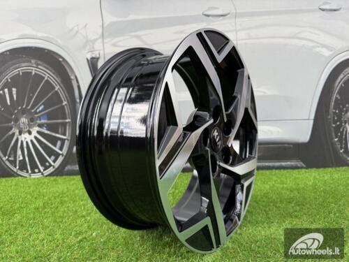 Ratlankis R18x7.5  5X114.3  ET  51  67.1  YF5700  Black Polished (MB)  For KIA  (P1)  (HYBRID FORGED New Model)