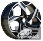 Ratlankis R18x7.5  5X114.3  ET  51  67.1  YF5700  Black Polished (MB)  For KIA  (P1)  (HYBRID FORGED New Model)