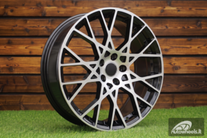 Ratlankis R19x8  5X112  ET  49  57.1  3S1293  Black Polished (MB)  For AUD  (K4)  (HYBRID FORGED New Model)