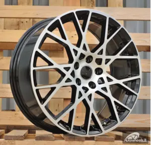 Ratlankis R19x8  5X112  ET  49  57.1  3S1293  Black Polished (MB)  For AUD  (P+K4)  (HYBRID FORGED New Model)