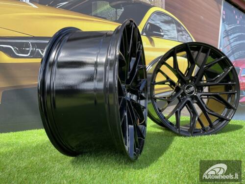Ratlankis R22x10.5  5X112  ET  18  66.5  HX015F  (3S5981)  Black (BL)  For HAXER  (P)  (HYBRID FORGED)