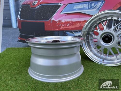 Ratlankis R19x9.5  5X120  ET  25  74.1  XE244  Silver+Polished Lip (SP)  For BMW  (P1+P2+K4)  (BBS Style Front+Rear)