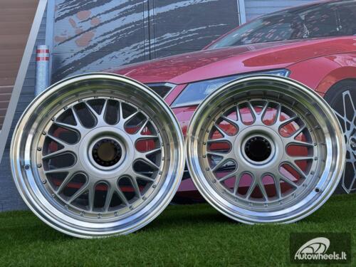 Ratlankis R19x9.5  5X120  ET  35  72.6  XE244  Silver+Polished Lip (SP)  For BMW  (P1)  (BBS Style Front+Rear)