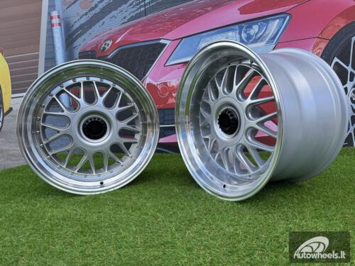 Ratlankis R19x9.5  5X120  ET  35  72.6  XE244  Silver+Polished Lip (SP)  For BMW  (P1)  (BBS Style Front+Rear)